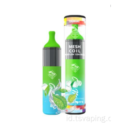 Tugboat kapasitas besar 4500 puff 12ml